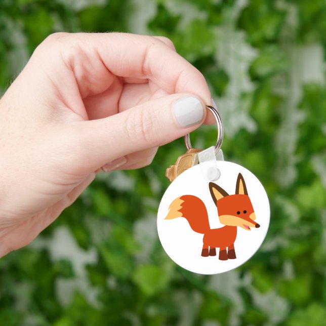Llavero Curte Astute Personalizado Fox Keychain (Mano)