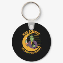 Curte Frankenstein Mad Science Keychain