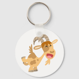 Llavero Curte Happy Personalizado Goat Keychain