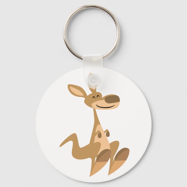 Llavero Curte Happy Personalizado Kangaroo Keychain (Anverso)
