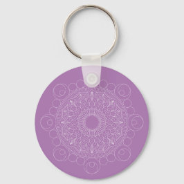 Llavero Curte Lavender Purple Mandala v2 Keychain