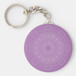 Llavero Curte Lavender Purple Mandala v2 Keychain