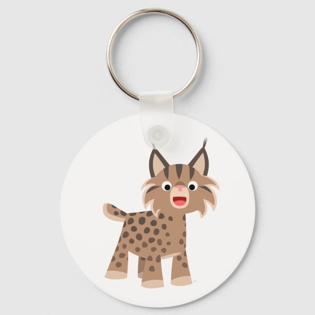 Llavero Curte Personalizado Happy Lynx Keychain (Anverso)
