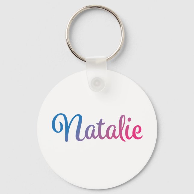 Llavero Curva estilo Natalie (Anverso)