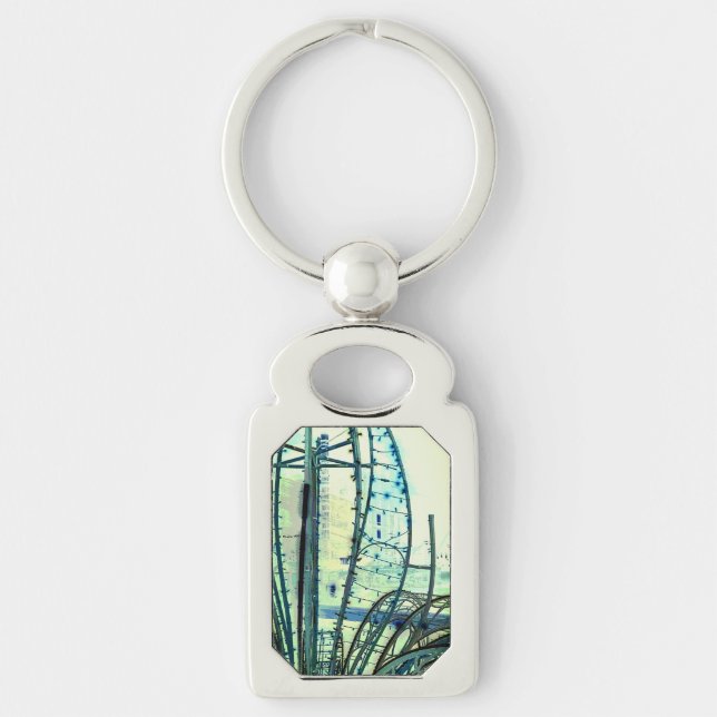 Llavero Curvas azules (Anverso)