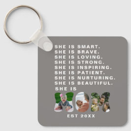 Llavero Custom Affirmation New Mom photo Gift