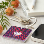 Llavero Custom and personalized Cute Cherry Butterfly<br><div class="desc">Adorable seamless pattern featuring glossy cherries, cute butterflies, and delicate floral elements. Designed in a soft kawaii aesthetic, this pattern is perfect for summer vibes, kids products, and feminine accessories. The bright cherries combined with soft butterflies create a playful and eye-catching design ideal for stickers, phone cases, apparel, and home...</div>