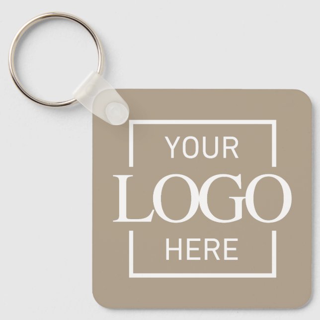 Llavero Custom Business Logo & QR Code Promotional Swag (Anverso)