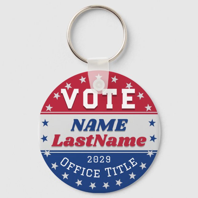 Llavero Custom Campaign Template for Elections (Anverso)