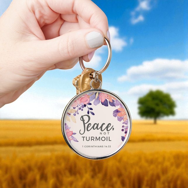 Llavero Custom Christian Peace, Not Turmoil (Subido por el creador)