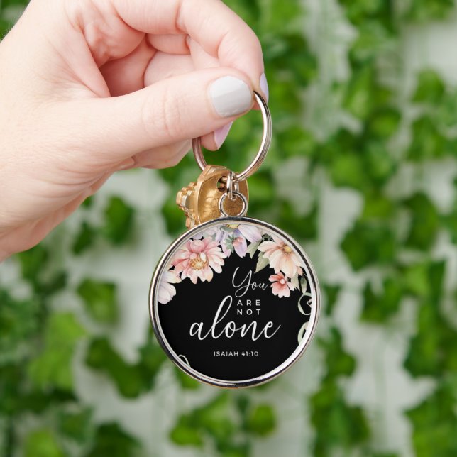 Llavero Custom Christian You Are Not Alone (Mano)