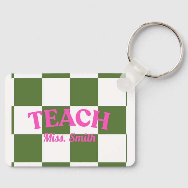 Llavero Custom Cute Teach Keychain (Anverso)