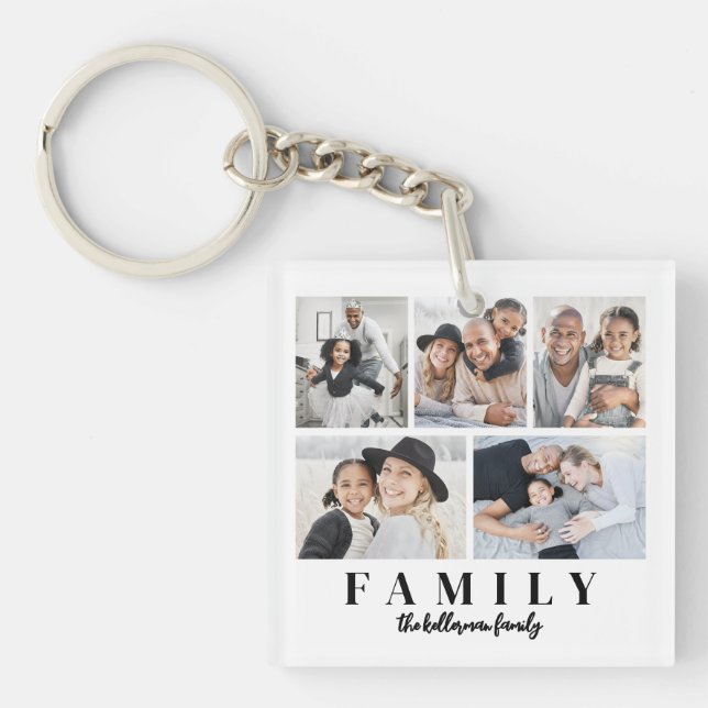 Llavero Custom Double Sided Family Photo (Frente)