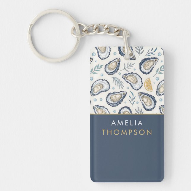 Llavero Custom Elegant Marine Oysters (Frente)