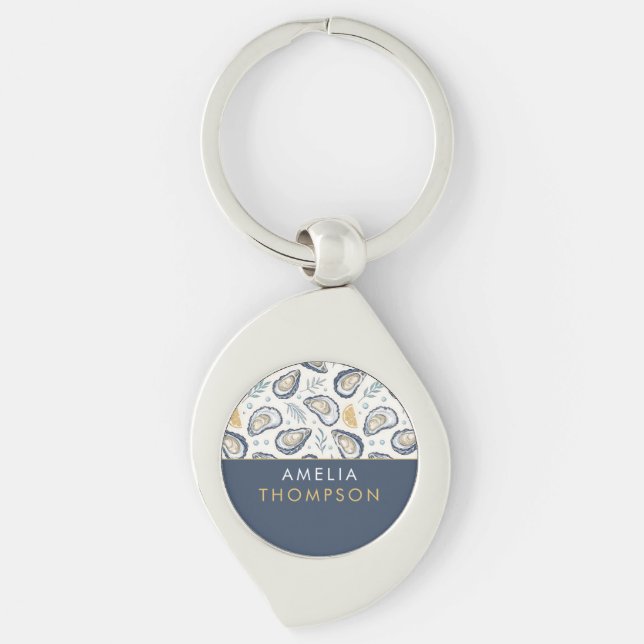 Llavero Custom Elegant Marine Oysters (Anverso)