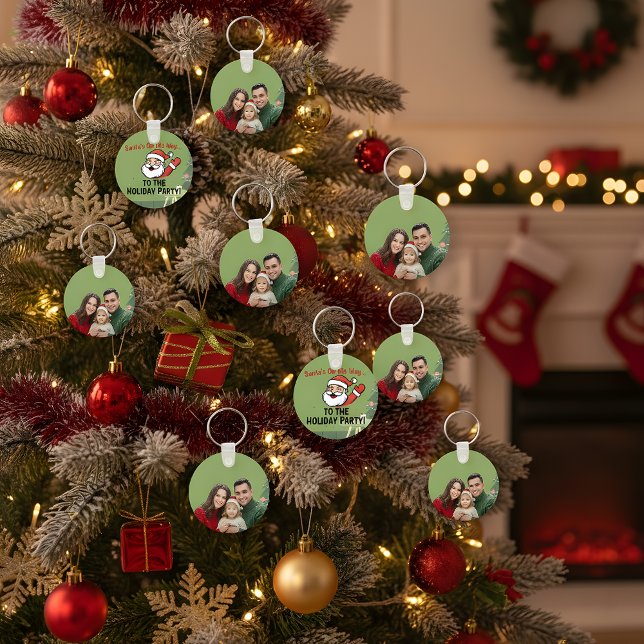 Llavero Custom Family Photo Christmas Keychain | Santa Bac (Subido por el creador)