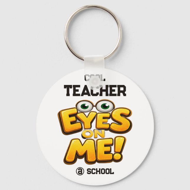 Llavero Custom Funny Teacher Gifts  Personalized by School (Anverso)