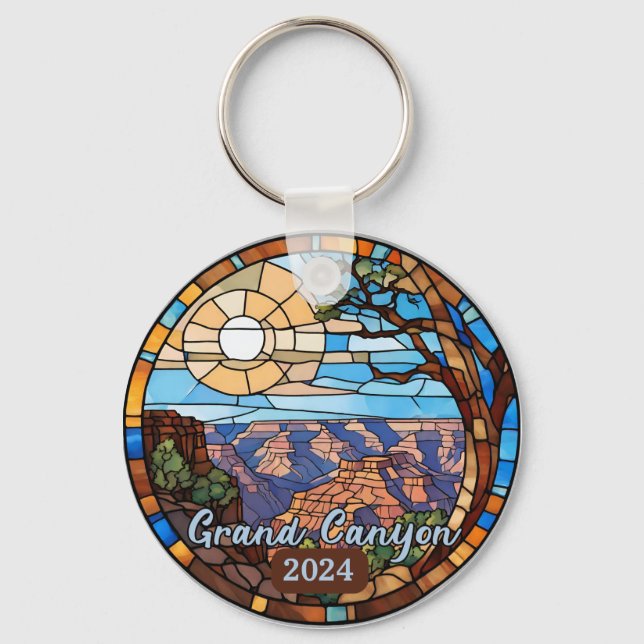 Llavero Custom Grand Canyon Faux Stained Glass  (Anverso)