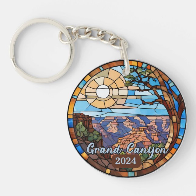 Llavero Custom Grand Canyon Faux Stained Glass  (Frente)