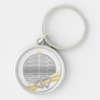 Llavero Custom Hearts Lemon Ribbon Key Chain