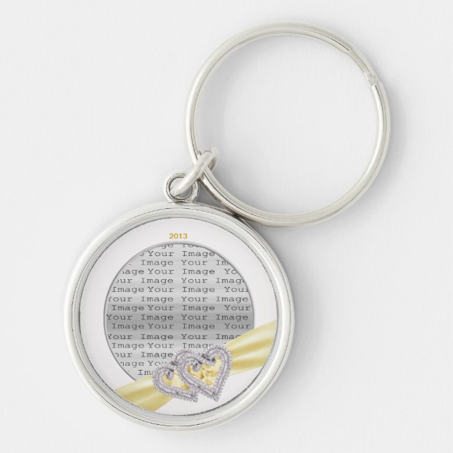 Llavero Custom Hearts Lemon Ribbon Key Chain (Frente)