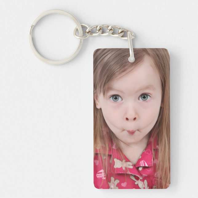 Llavero Custom Kids Photos | Cute 2 Image Personalized  (Frente)