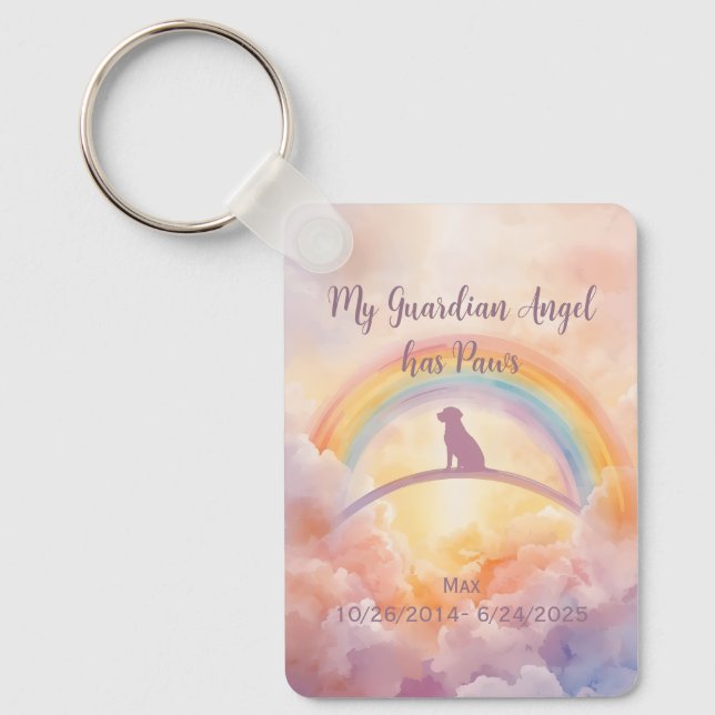 Llavero Custom Labrador Retriever Pet Loss Keychain (Anverso)