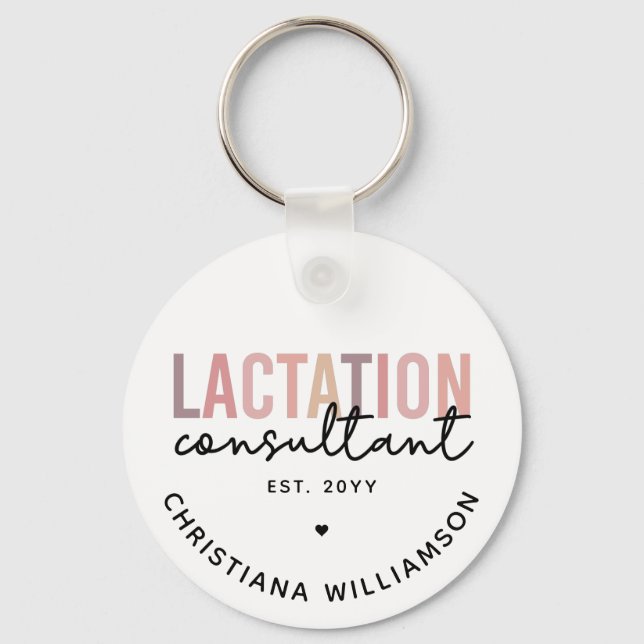 Llavero Custom Lactation Consultant Specialist IBCLC (Anverso)