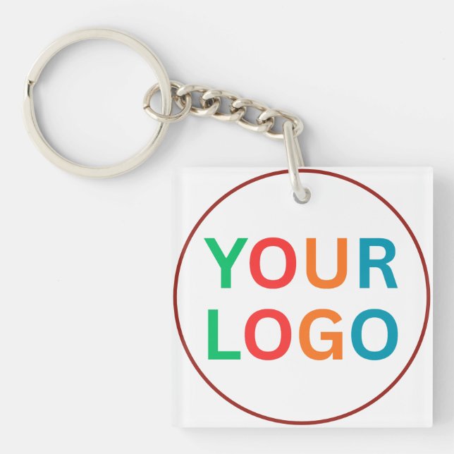 Llavero Custom Logo Keychain for Business Branding (Frente)