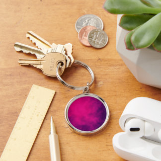 Llavero Custom Magenta Gradient Keychain