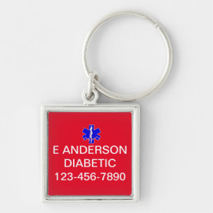 Llavero Custom Medical Identification Emergency Alert