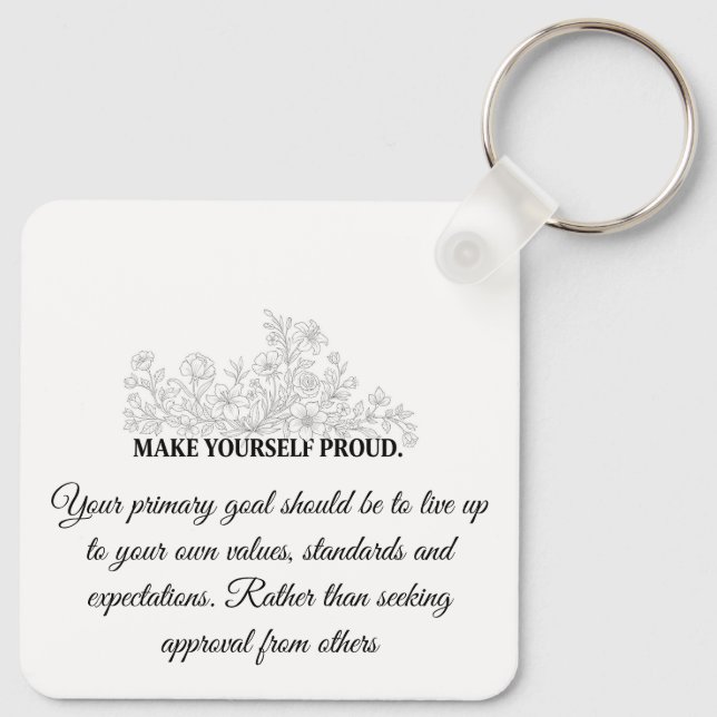Llavero Custom Motivational Keychain (Reverso )