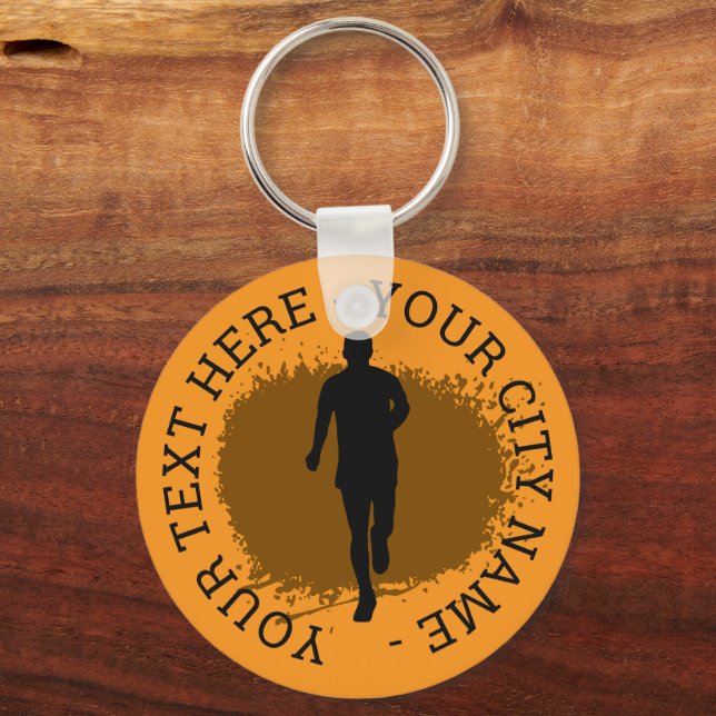 Llavero Custom mud run event keychain gift (Anverso)