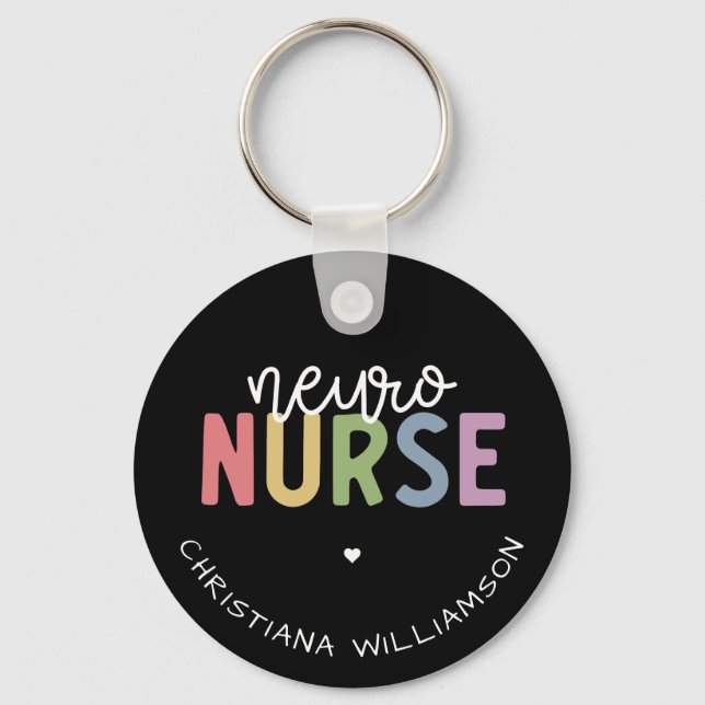 Llavero Custom Name Neuro Nurse Neuroscience Nurse Gifts (Anverso)