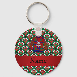 Llavero Custom name ugly christmas sweater candy canes