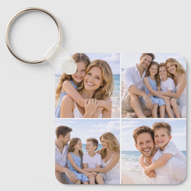 Llavero Custom Personalized Family Photo (Anverso)