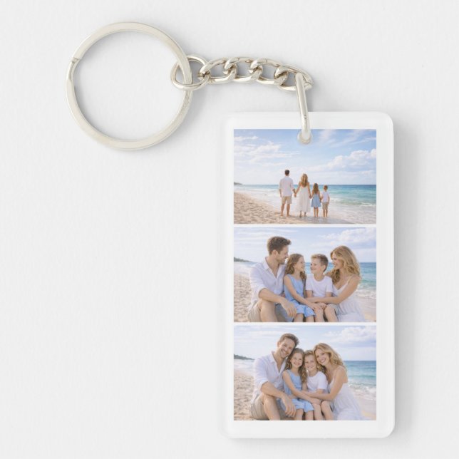 Llavero Custom Personalized Family Photo (Frente)