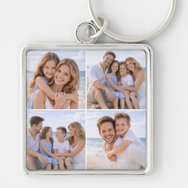 Llavero Custom Personalized Family Photo (Frente)