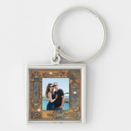 Llavero Custom Photo Antique Skeleton Key Frame Image, YPI