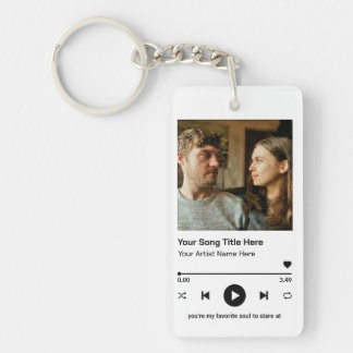 Llavero Custom Photo Music Player Personalized Song Gift