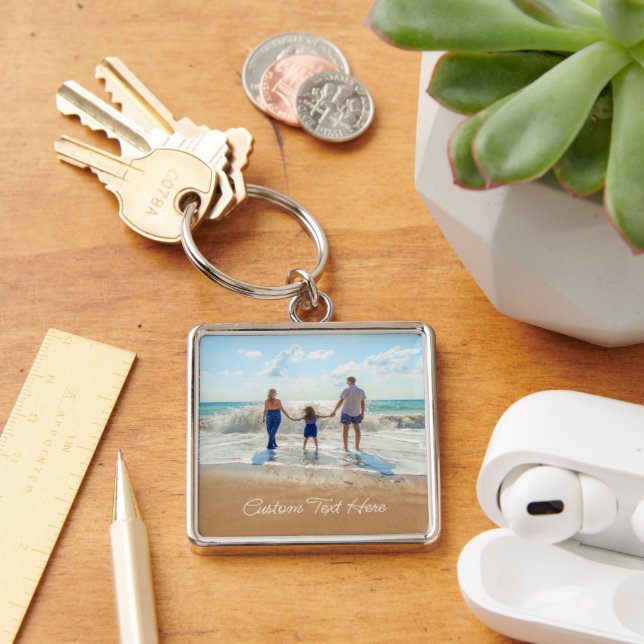 Llavero Custom Photo Text Keychain Your Design - Family  (Escritorio )
