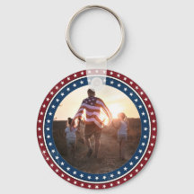Custom Photo USA 250 Anniversary Keychain
