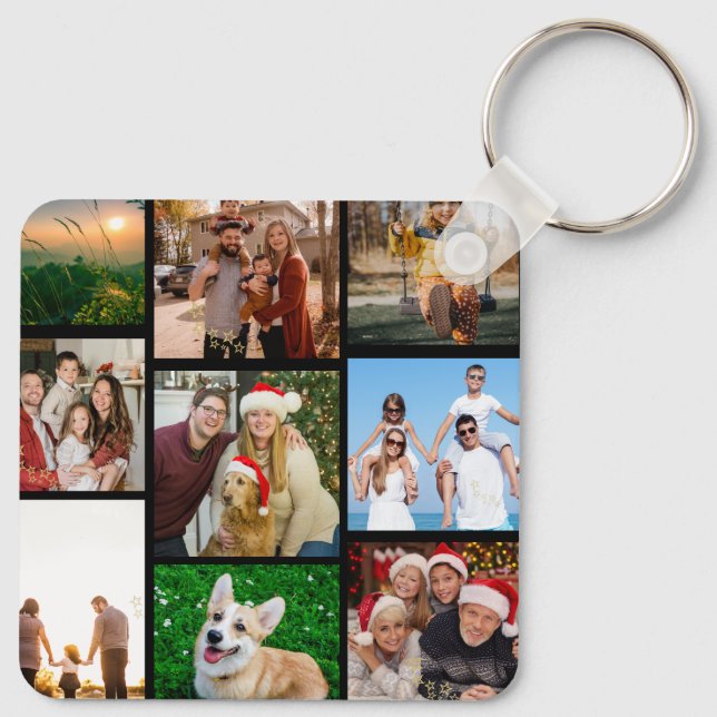 Llavero Custom Photos Keychains, Double Sided 9 Photos   (Reverso )
