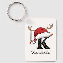 Llavero Custom Santa Monogram Bulk Keychain for Employees