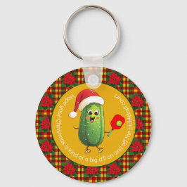 Llavero Custom text Santa's Pickleball Rally