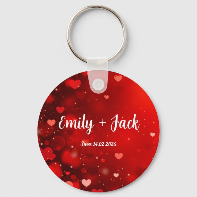Llavero Custom Valentine  Love Gift for Him & Her (Anverso)