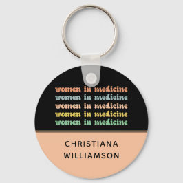 Llavero Custom Women in Medicine Retro Future Nurse