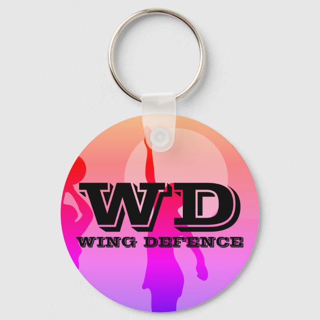 Llavero Customisable Netball Player Position (Anverso)