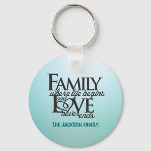 Llavero Customizable Family where life begins