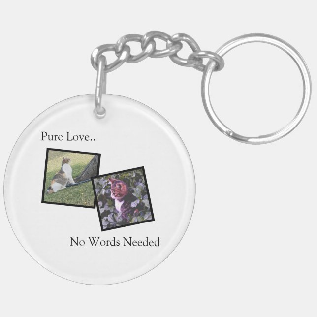 Llavero Customizable Pet Photo Keychain (Izquierda Bajo)